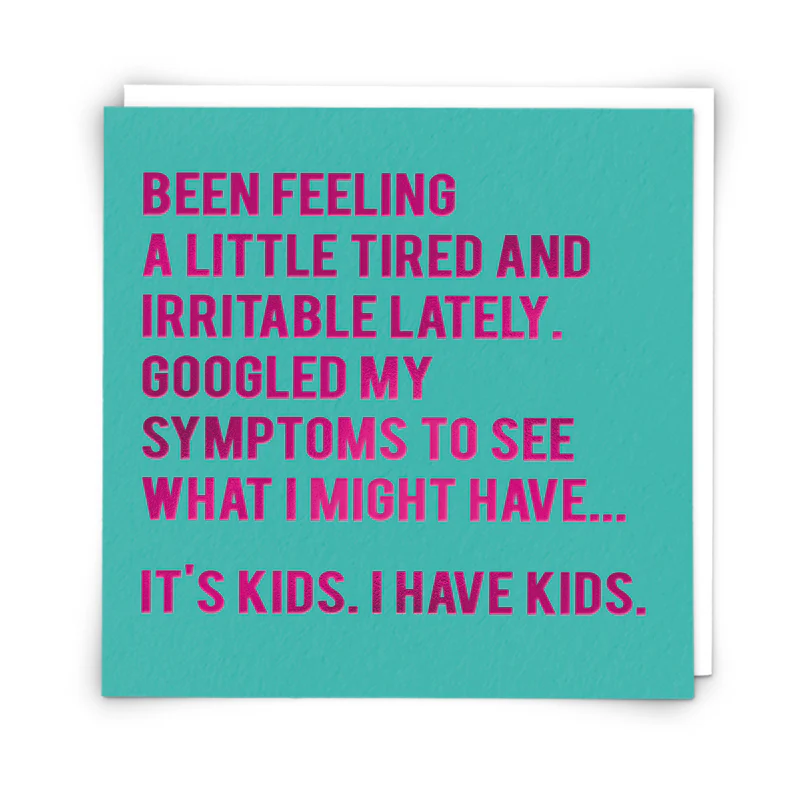 Irritable Symptoms Kids Card