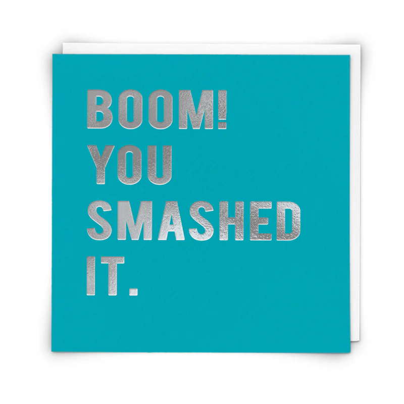 Boom! You Smashed It Card