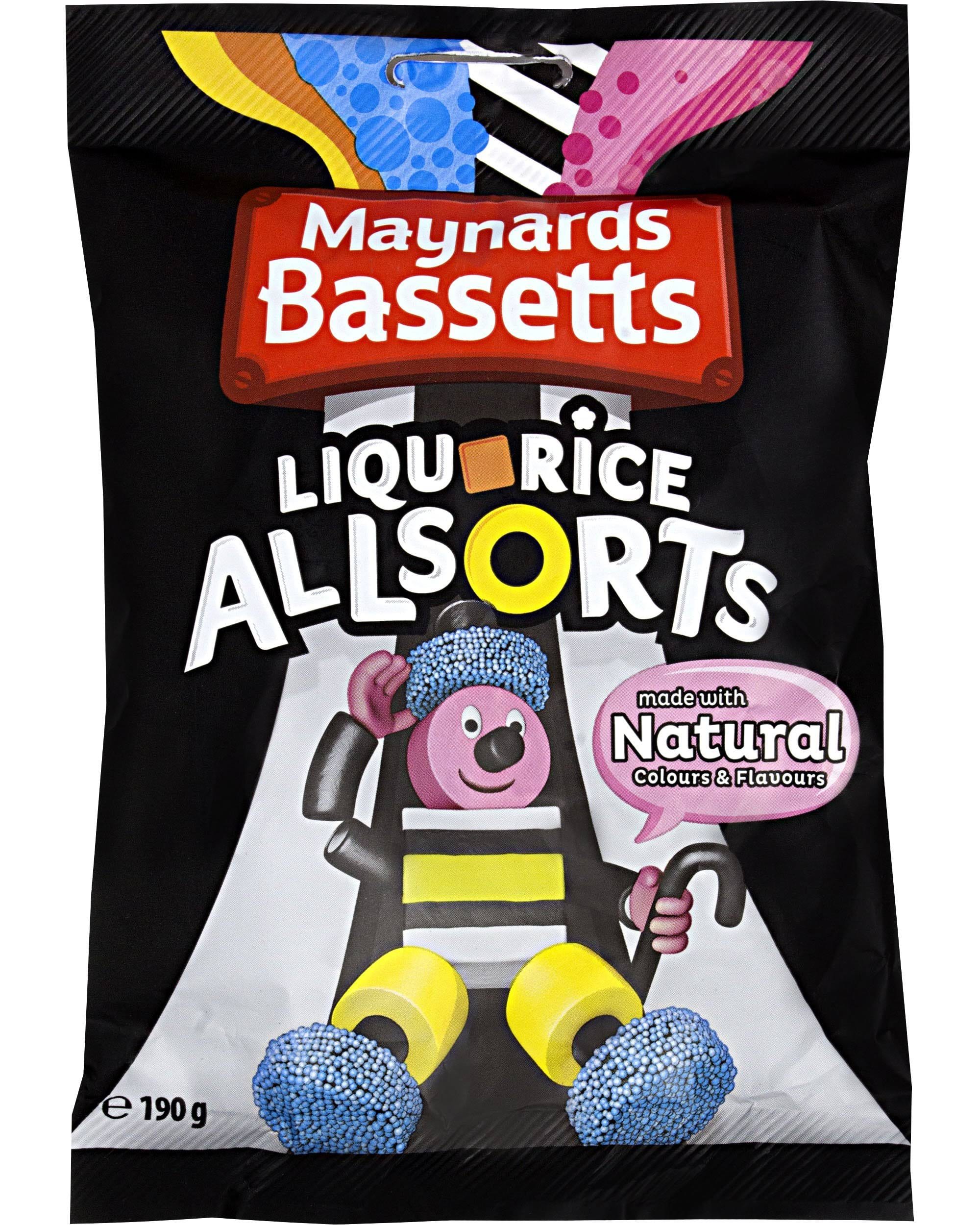 Maynards Bassetts Liquorice Allsorts Bag 165g