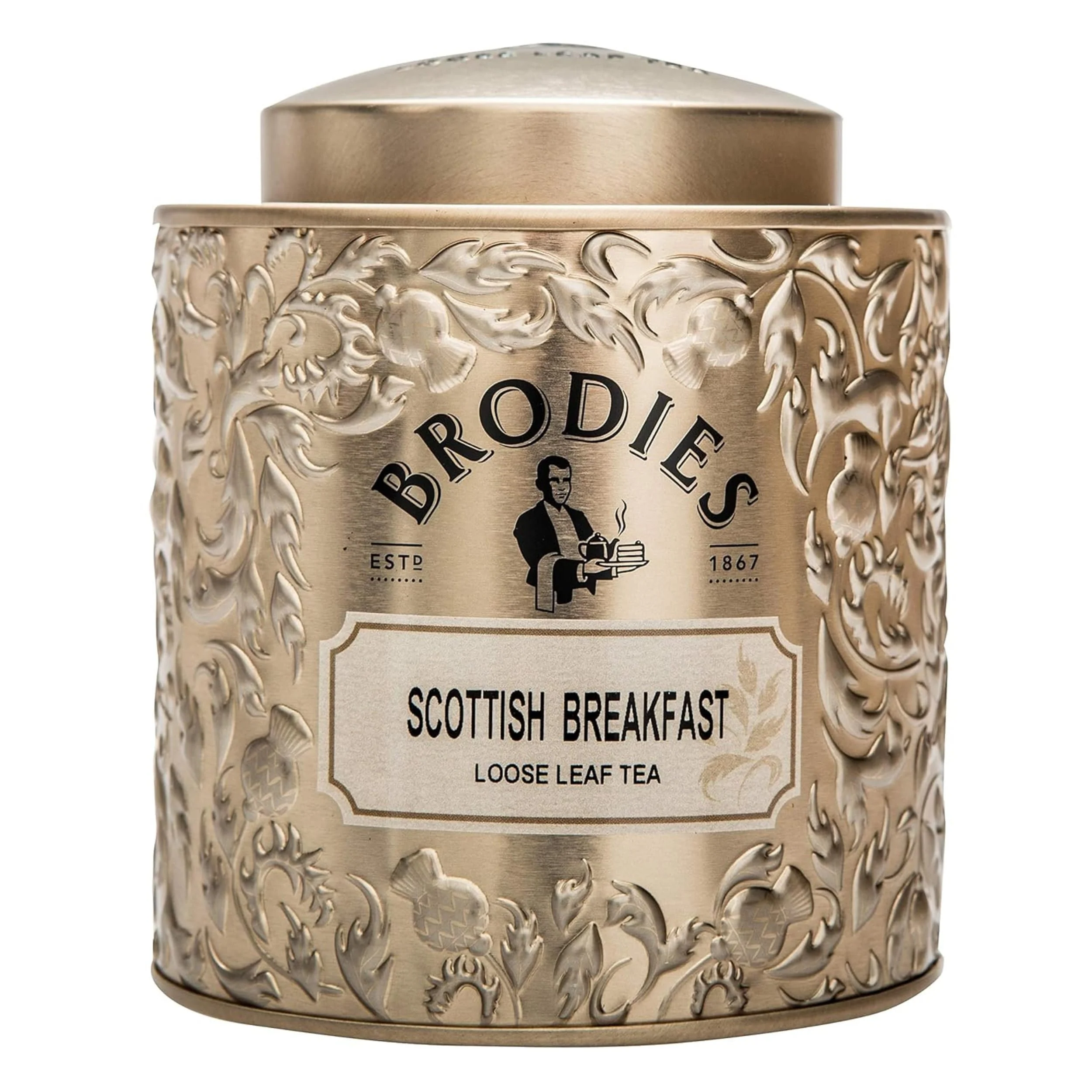 Brodies Scottish Breakfast Loose Leaf Tea Tin 125g
