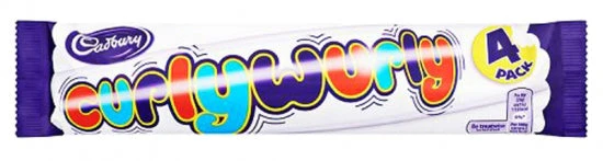 Cadbury Curly Wurly 4 Pack 4x21.5g