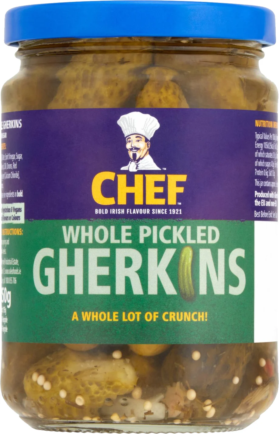 Chef Whole Pickled Gherkins 350g
