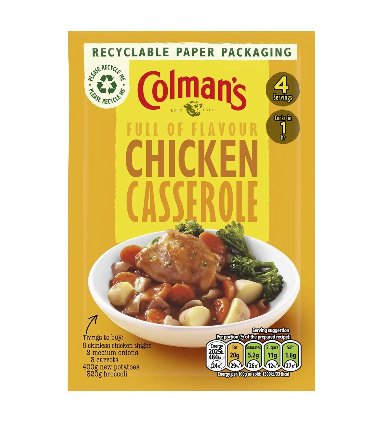 Colmans Chicken Casserole Mix 40g