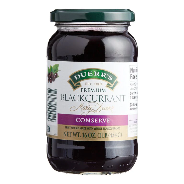 Duerrs Premium Blackcurrant Conserve 454g