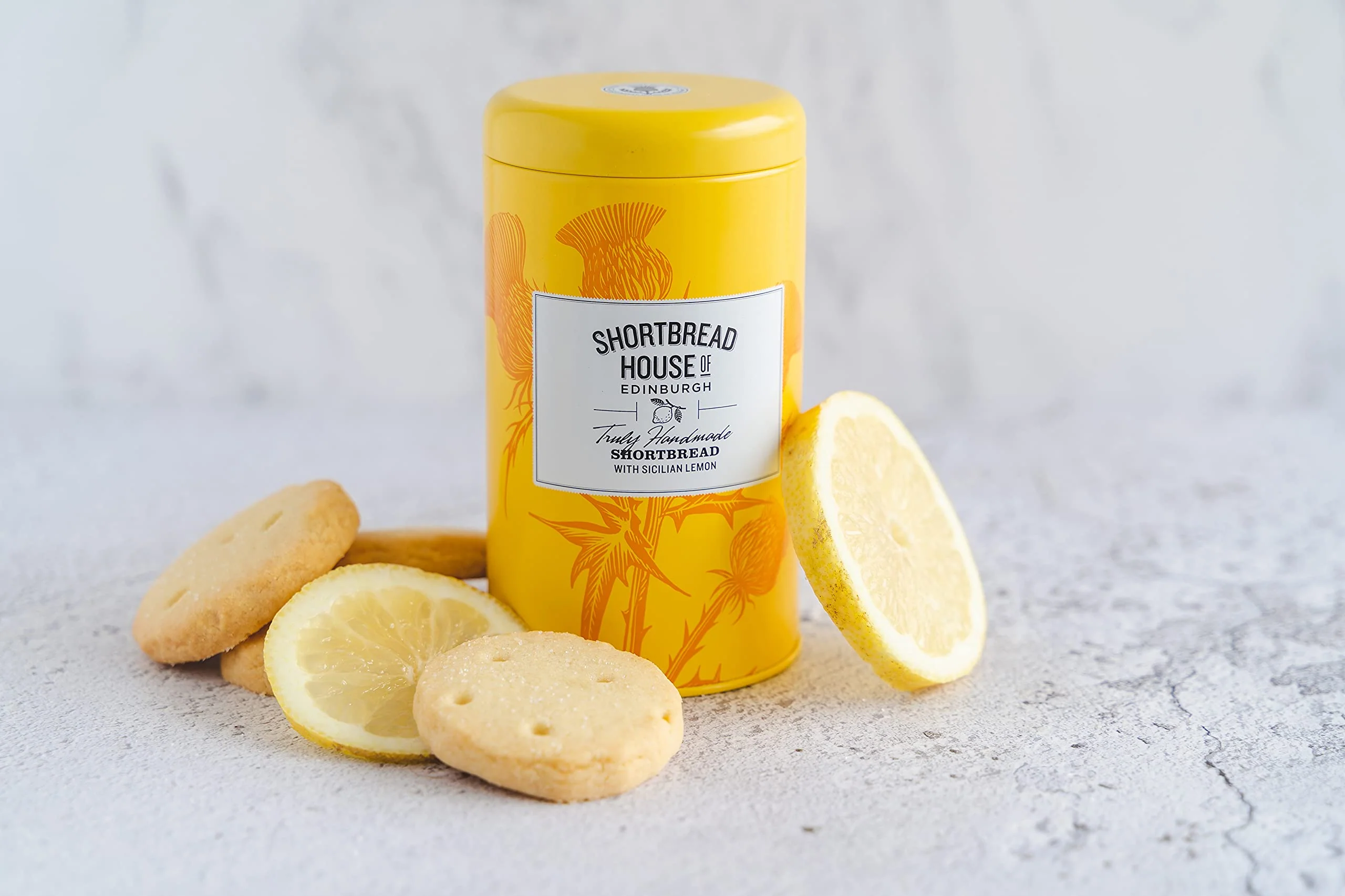 Shortbread House of Edinburgh- Shortbread with Mediterranean Lemon Tin 140g