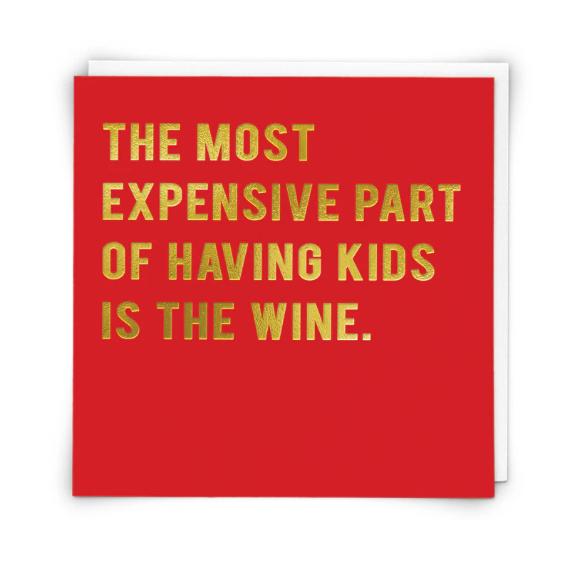 Expensive Part Wine Card