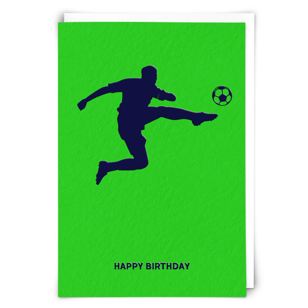 Football Green Birthday Card