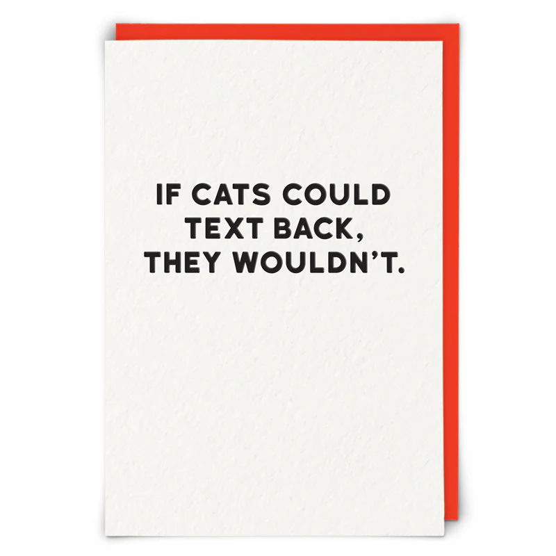 If Cats Could Text Card