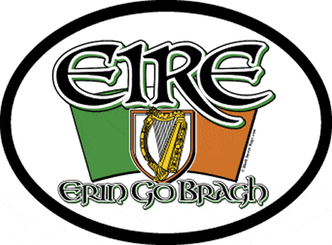 Ireland Eire Oval Decal - 1242