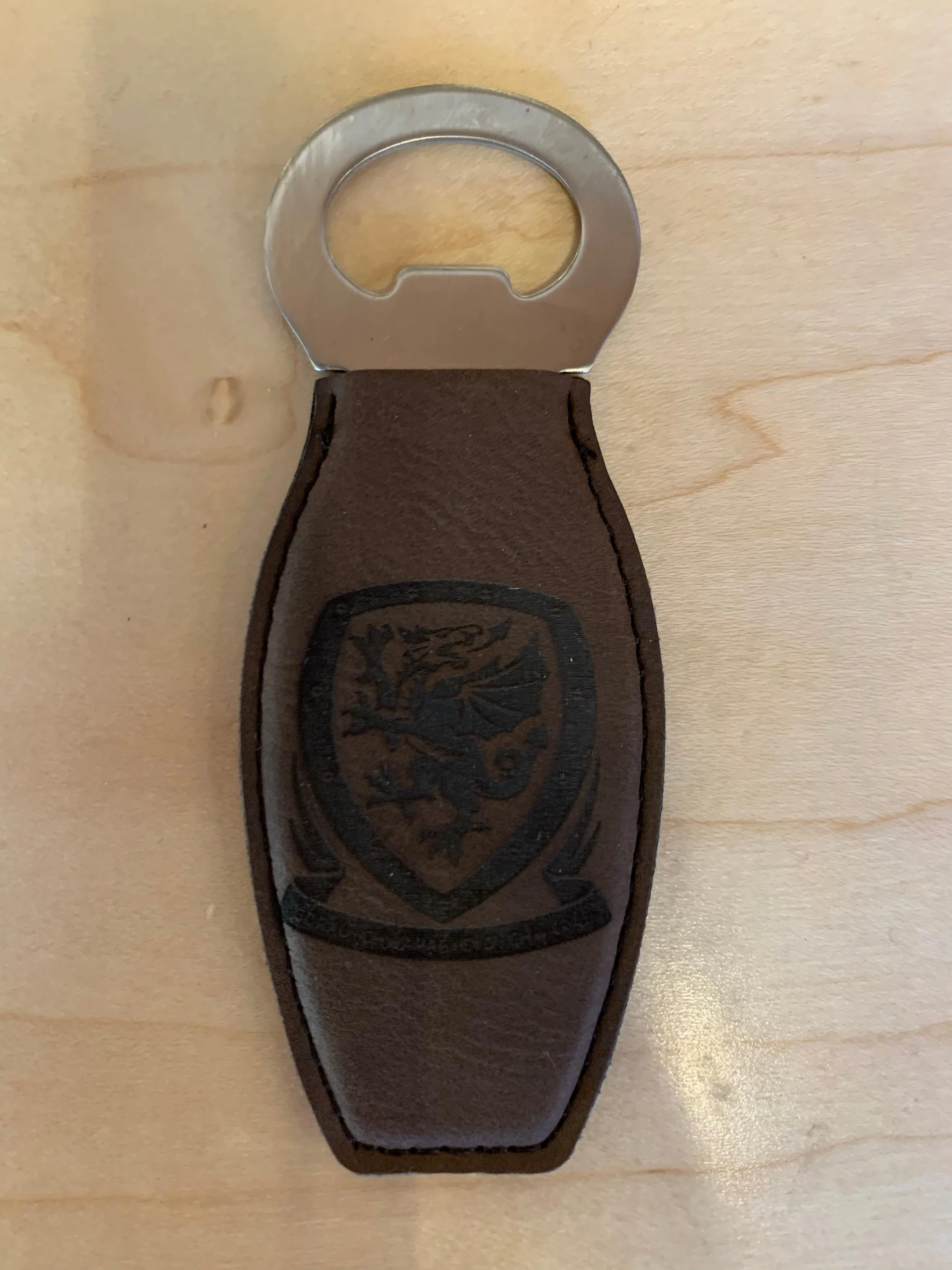 Gone With The Grain Faux Leather Magnetic Bottle Opener - Wales