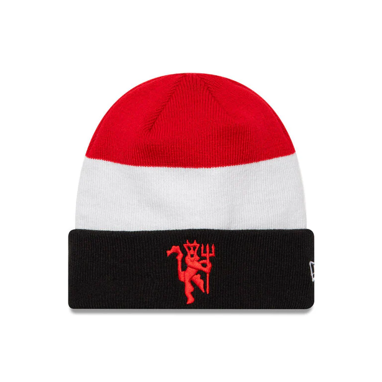 Manchester United Flag Cuff Beanie - New Era