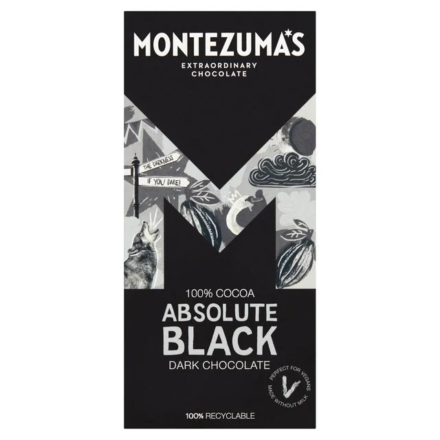 Montezuma Absolute Black 100% Cocoa 90g