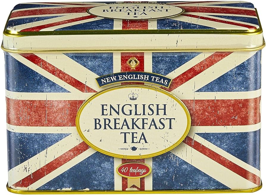 New English Teas Union Jack Tea Tin - English Breakfast 40 teabags