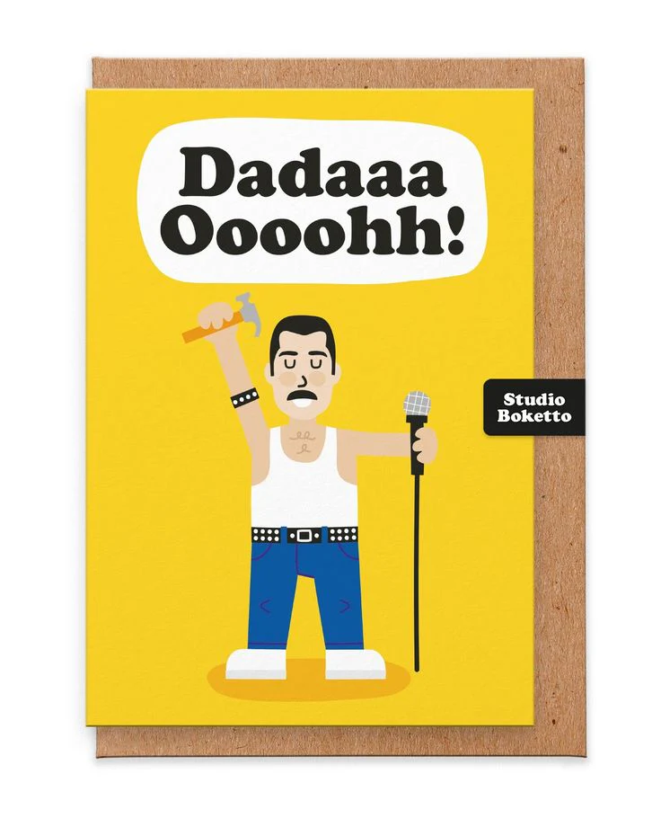 Dadaaa Ooohh! Father's Day Card (Freddie Mercury)