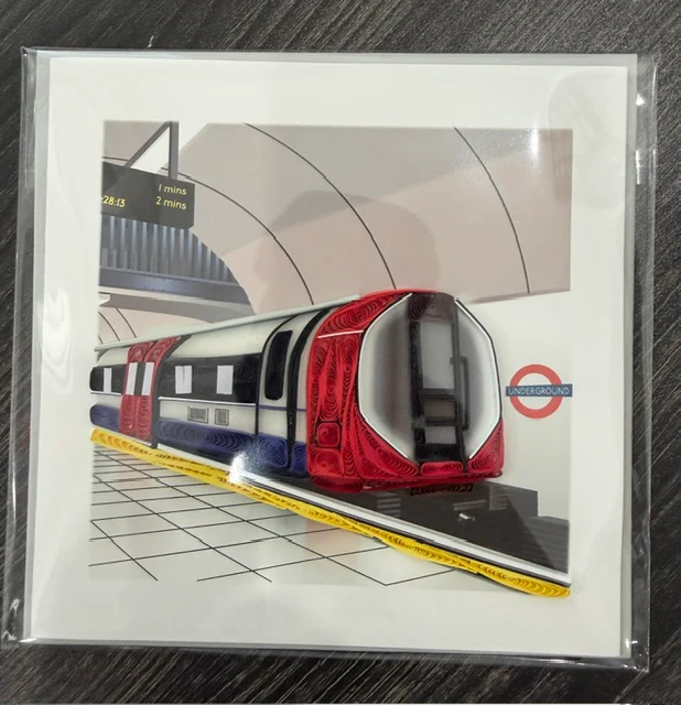 Quilled London Tube Greeting Card