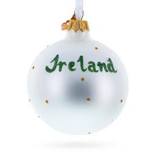 Flag of Ireland Glass Ornament - Image 2