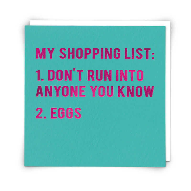 Shopping List Card