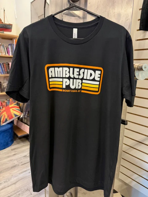 The Ambleside Unisex Retro Tee - Black