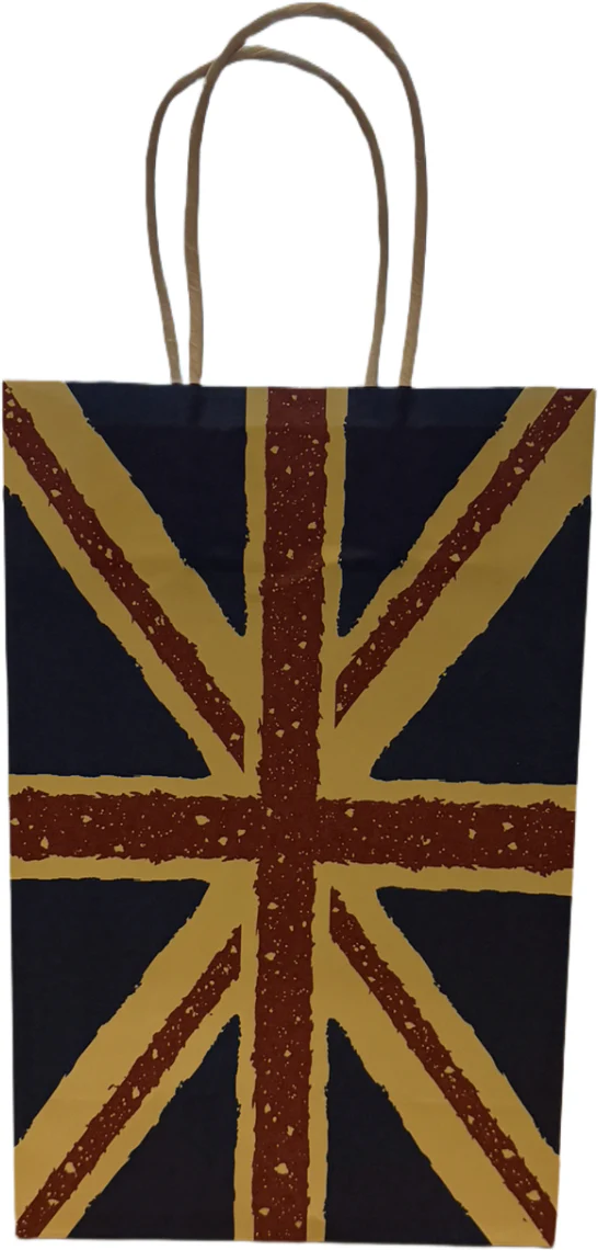Union Jack Paper Gift Bag 6.6”x10”x3”