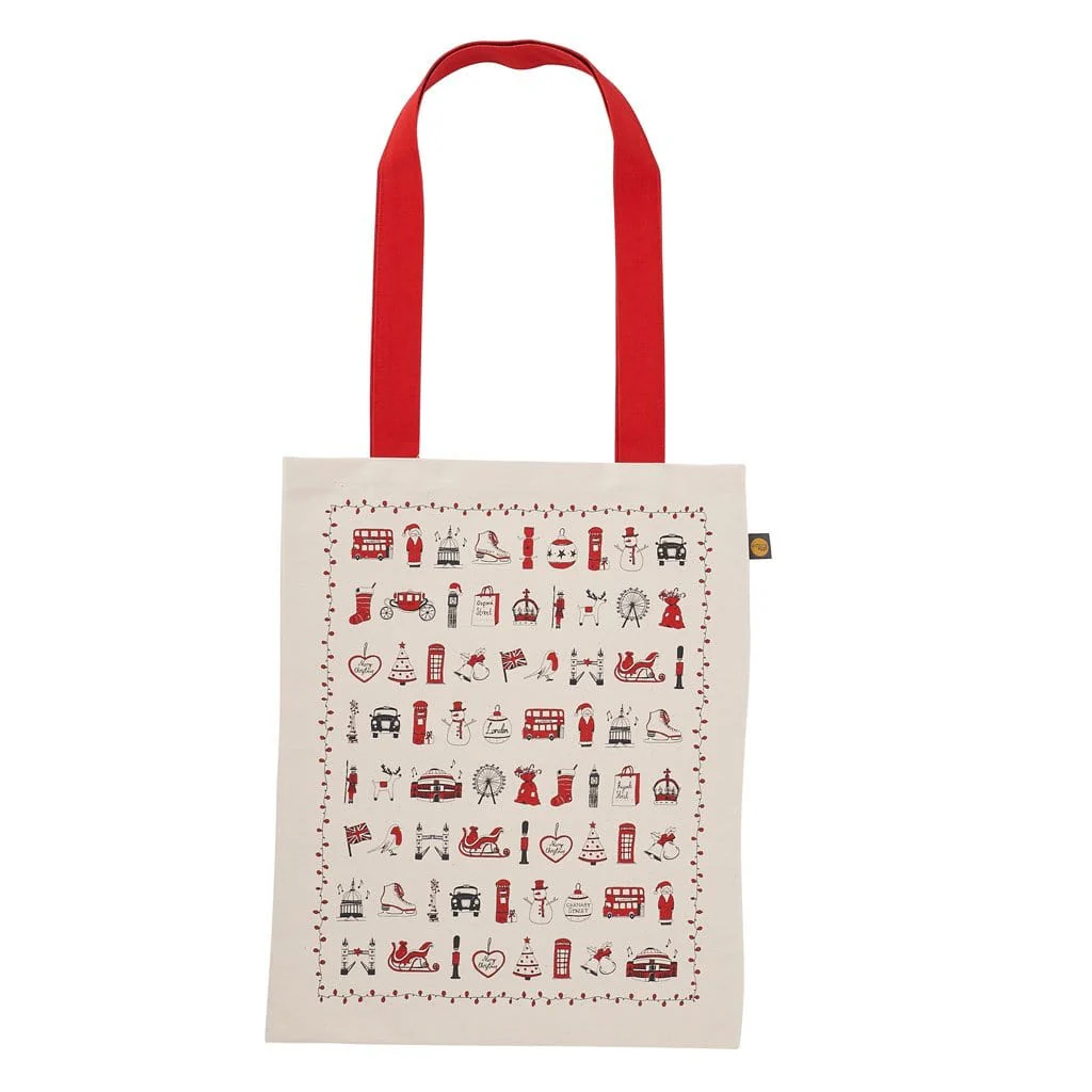 Victoria Eggs - London Christmas Canvas Bag