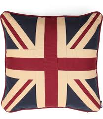 Vintage Union Jack Pillow 18"x18"