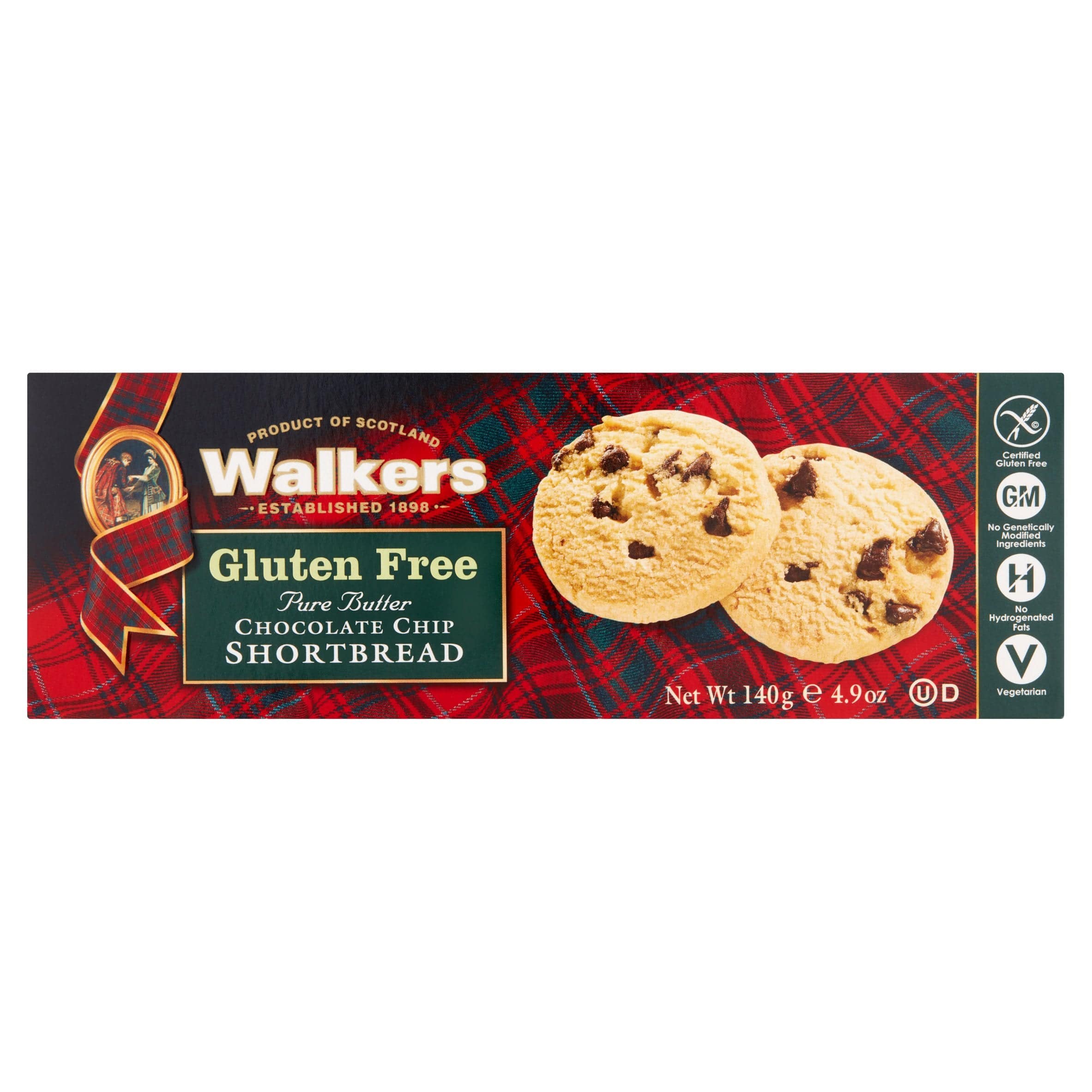Walkers Gluten Free Chocolate Chip Shortbread