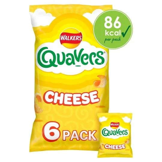 Walkers Quavers 6pk 6x16g
