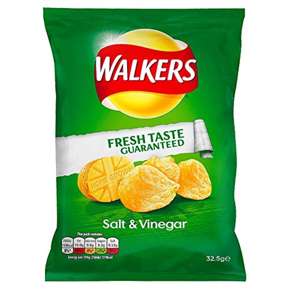Walkers Salt & Vinegar Crisps 32.5g