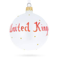 Flag of United Kingdom Glass Ornament - Image 2