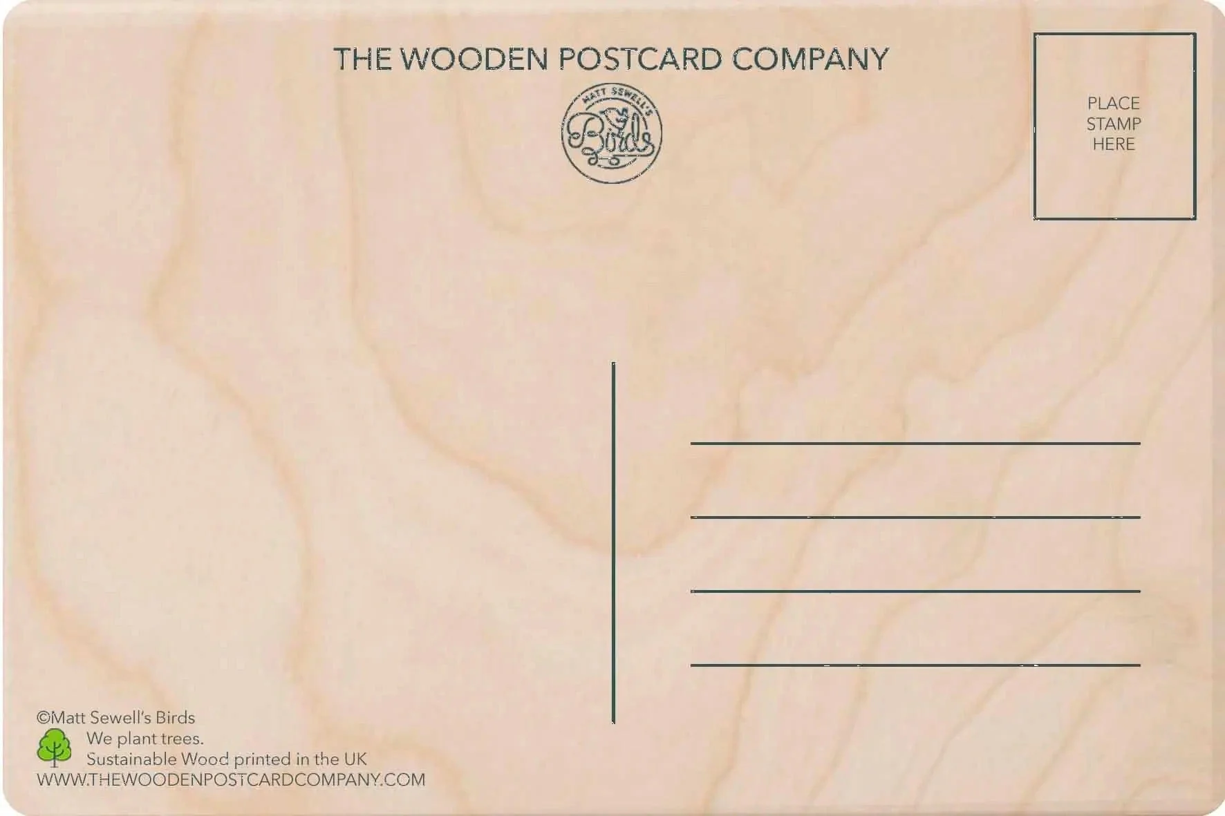 Welsh Dragon Wooden Postcard - Image 2