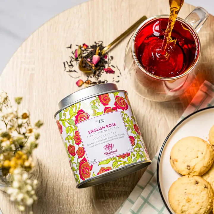 Whittard English Rose Loose Tea Caddy 100g - Image 3