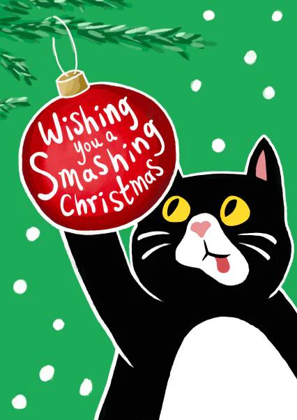 Wishing You a Smashing Christmas Card