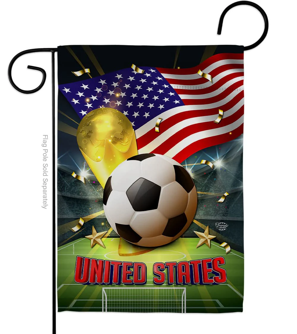 World Cup U.S. Soccer Garden Flag 13"x18.5"